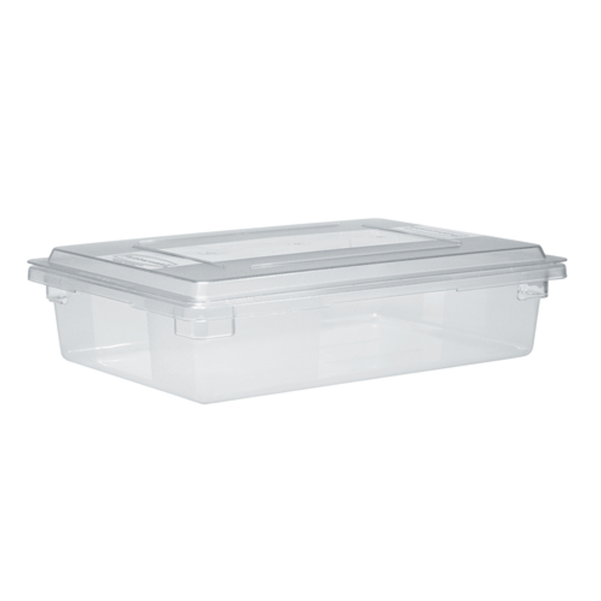 Rubbermaid FG330400CLR 12 x 18 x 9 Clear Plastic Food Box 