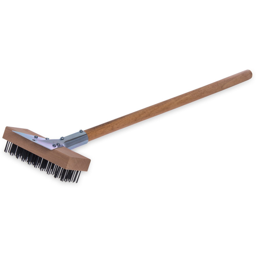 Carlisle 4067100 Sparta Wire Grill Brush with Scraper Plastic Handle