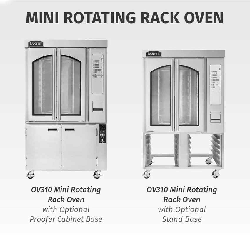 Baxter OV310G Stainless Steel Liquid Propane Mini Rotating Rack Oven