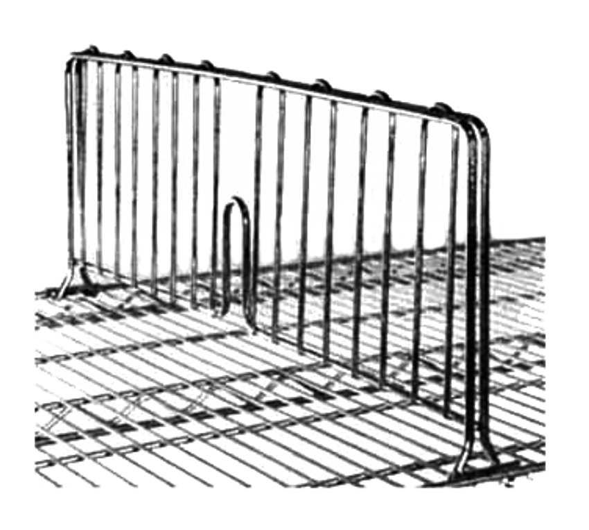 Metro DD18FC Super Erecta Shelf Divider for Solid Shelves, Chrome, 8 x 18