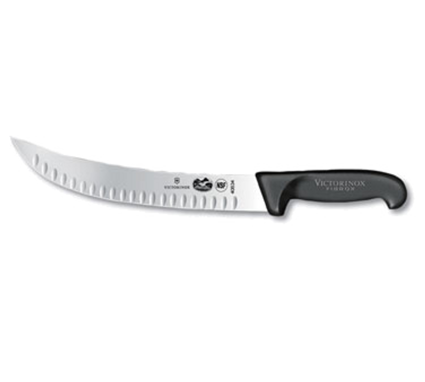 Victorinox Swiss Army 5.7323.25 10 Black Cimeter Knife with Fibrox Pro Handle Culinary Depot