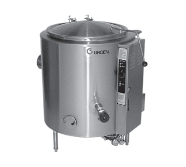 Groen AH/1E100LP 100 Gallon 2/3 Jacket Liquid Propane Kettle 145,000 BTU Culinary Depot