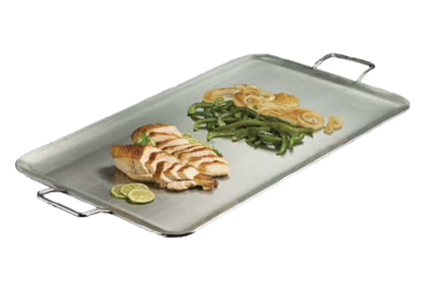 American Metalcraft GS18 18 Round Wrought Iron Griddle with Matching Stand