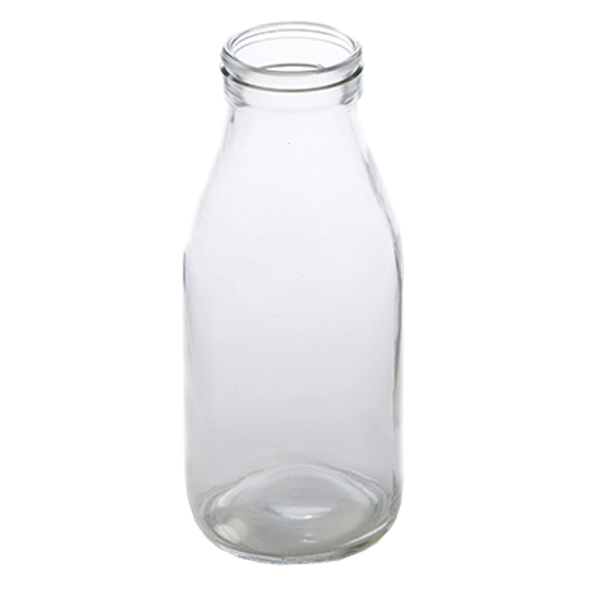 32 oz Clear Glass Milk Bottles