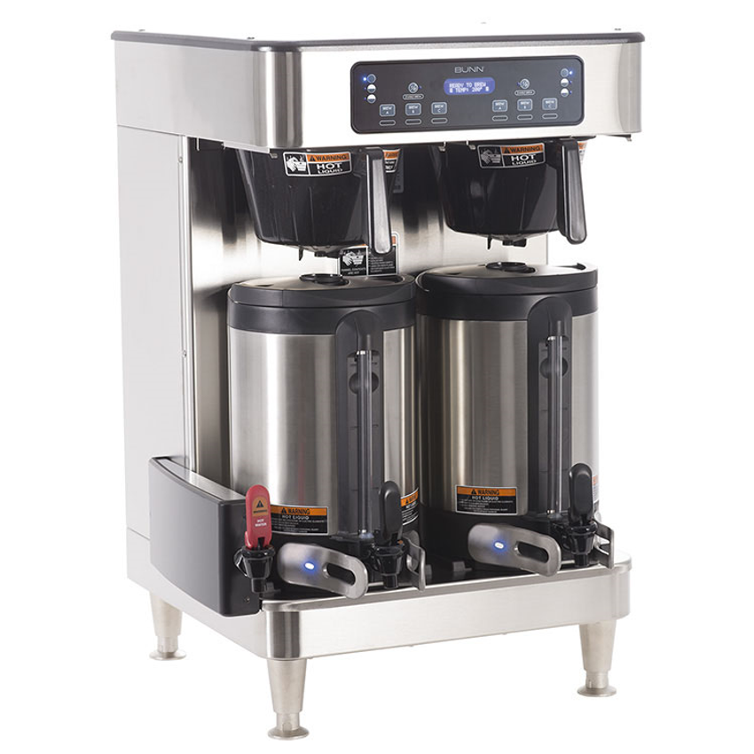 Bunn 53200.0100 Stainless Steel ICB TWIN Automatic Coffee Brewer - 120-240  Volts 6000 Watts - Culinary Depot