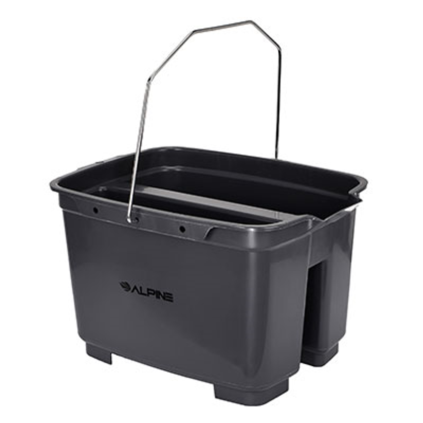 Alpine ALP486-D 19.5 Qt. Gray Plastic Cleaning Caddy or Bucket - Culinary  Depot