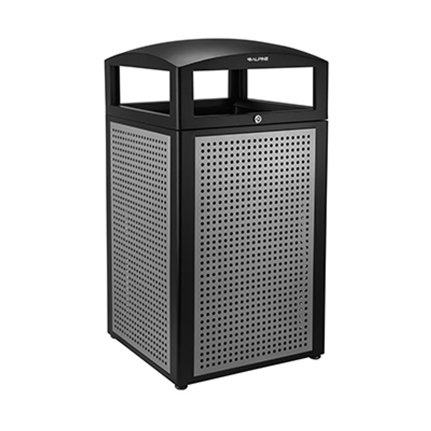 Alpine Stainless Steel Trash Can 10.5 Gallon Stainless Steel