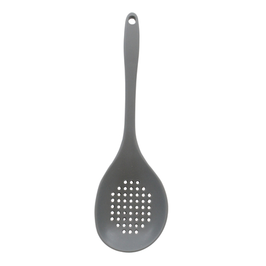 Tablecraft H3900GY 5 oz. High Heat Gray Flexible Silicone Ladle with 10  3/4 Handle