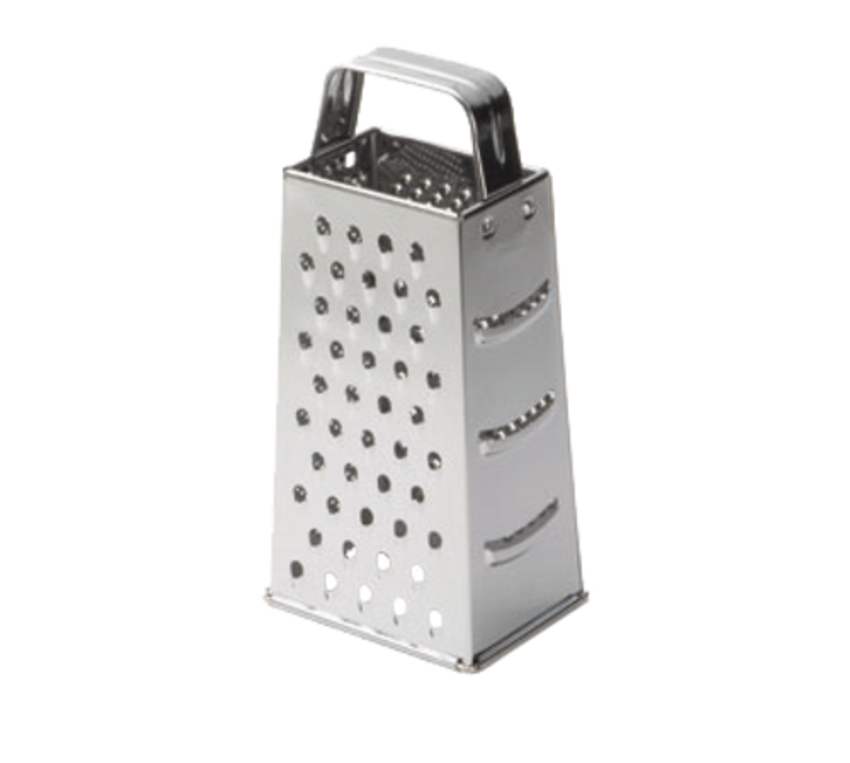 Tablecraft SG205BH Large 4-Sided Stainless Steel Non-Slip Box Grater, 9.5