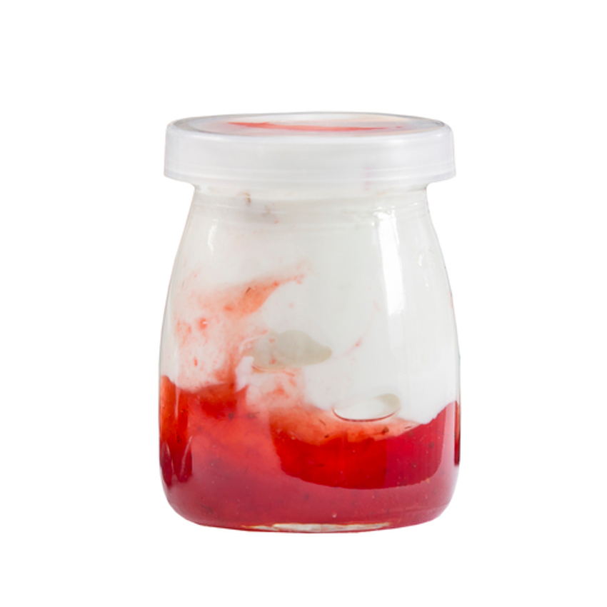 Tablecraft CJS12 11.5 oz Glass Condiment Jar - 4/Pack