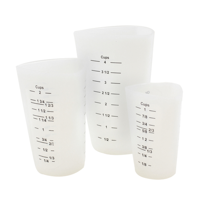 Tablecraft HSMC3 Measuring Cup Set Includes: (1) 1 Cup (1) 2 Cup & (1)