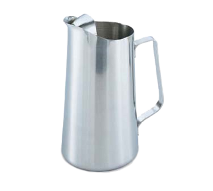 Vollrath 46402 64 oz. Stainless Steel Water Pitcher with Ice Guard