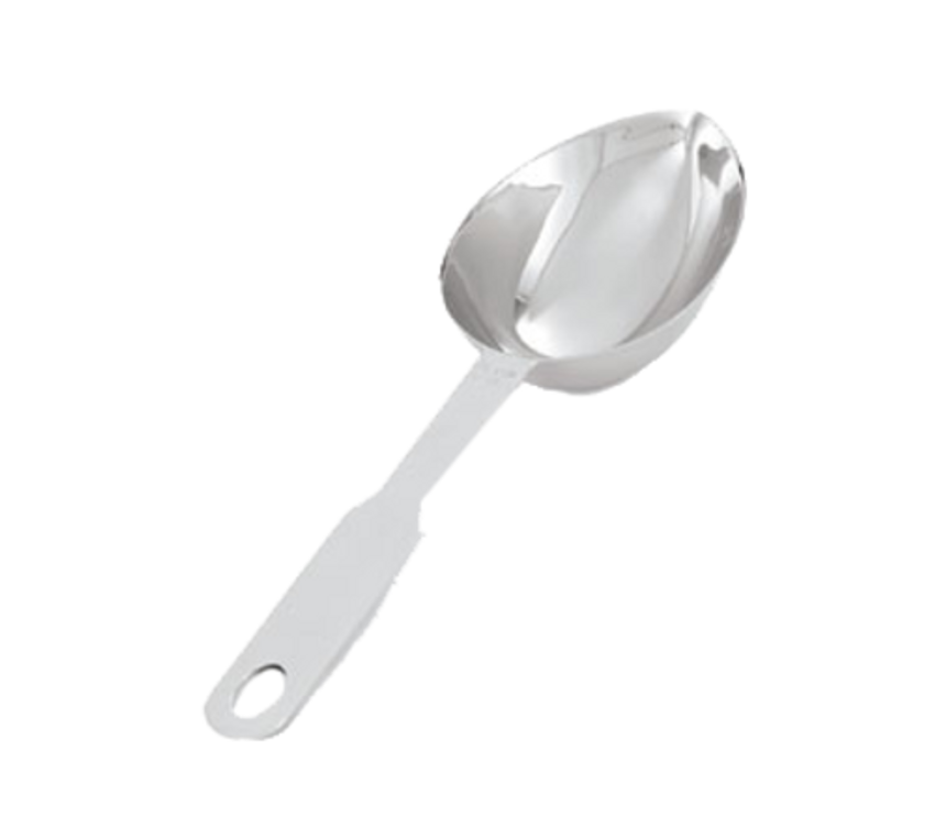 Vollrath 47057 1/3 Cup Oval Type 304 18/8 Stainless Steel One-Piece  Construction Tapered Bowl Measuring Scoop/Cup - Culinary Depot