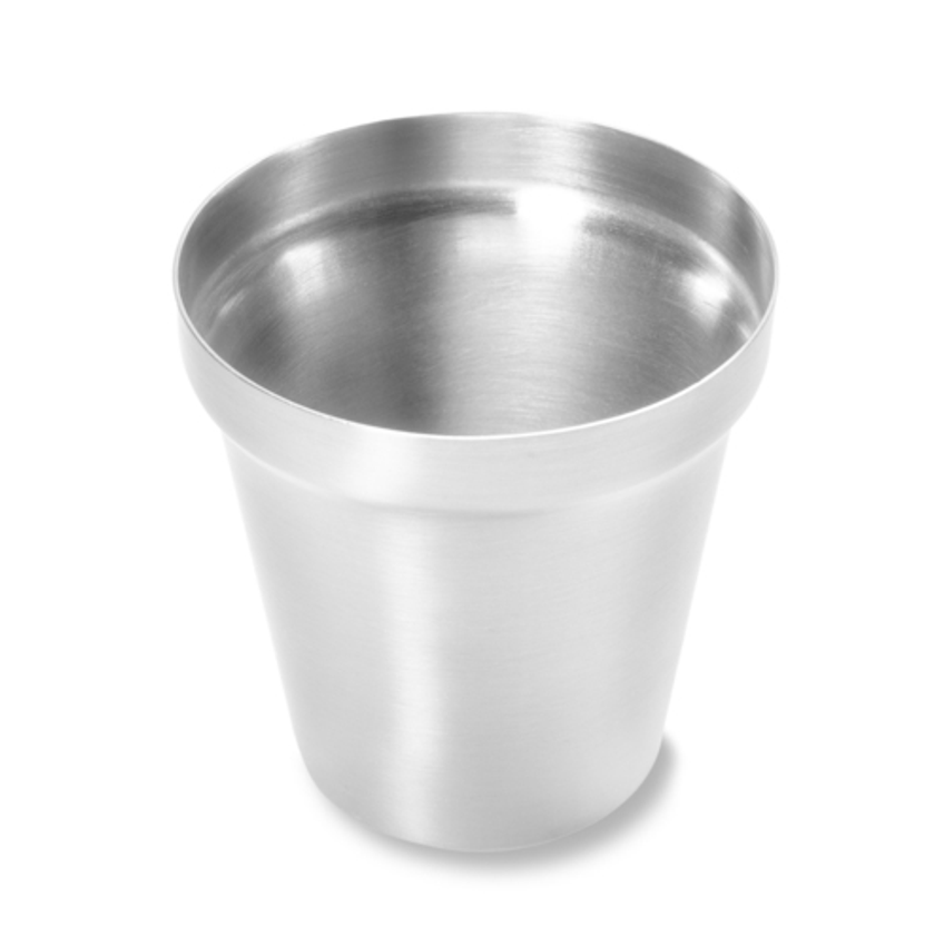 Round Hammered Stainless Steel Sauce Cups - HAMSC