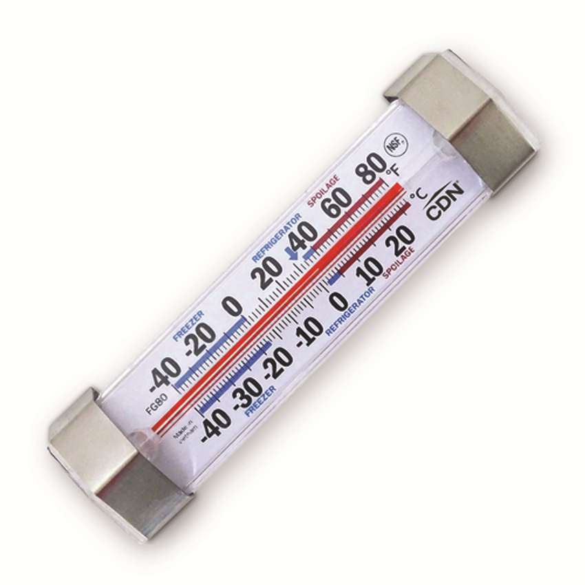 1-4 Pack Refrigerator Freezer Thermometer Large Dial Type Fridge Stainless  Steel