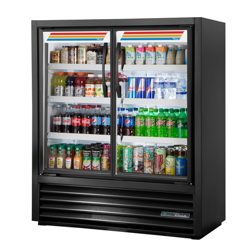 True TVM48SL54HCVM01 White Interior Black Powder Coated Exterior 2