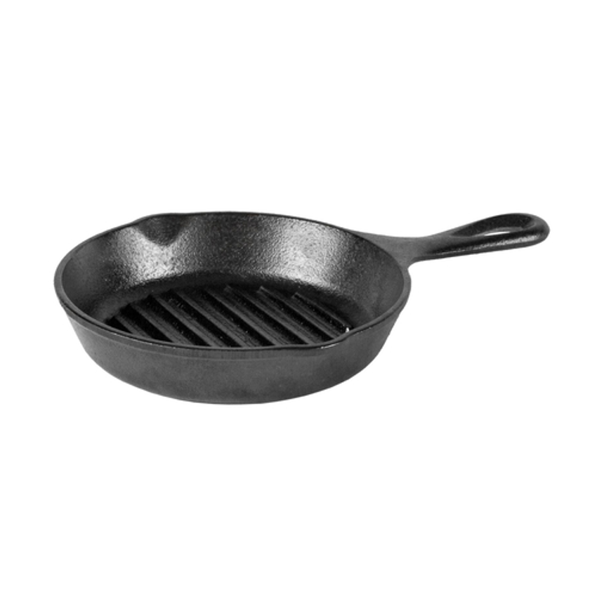 Lodge 8 in. Cast Iron Dual Handle Skillet Pan in Black L5RPL3