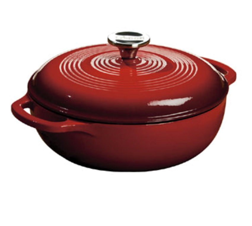 image of an enameled cast iron dutch oven
