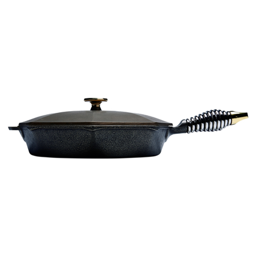 Lodge LFSR3 Cast Iron Fajita Set, Pre-Seasoned