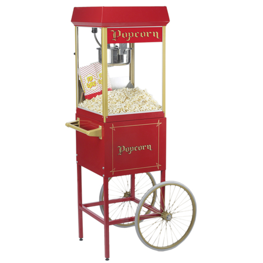 Winco Popcorn Showtime Electric Machine 8 oz, Red-POP-8R