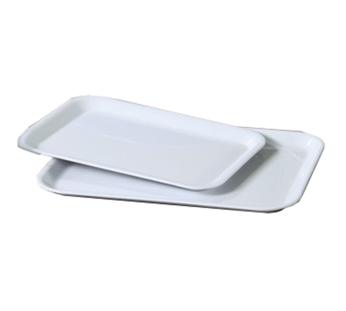 Yanco CAT9026 15" L x 10.5" W White Melamine Rectangular Catering Cake
