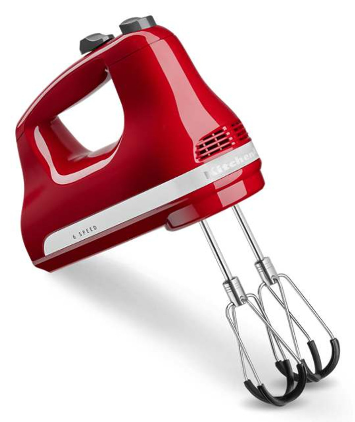 KitchenAid Cordless 7-Speed Empire Red Hand Mixer KHMB732ER - The Home Depot