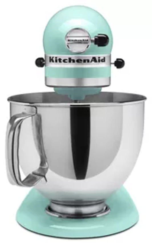 KitchenAid KSM150PSLR Artisan Series Lavender Cream 5 Qt. Tilt Head  Countertop Mixer - 120V
