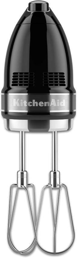 KitchenAid - Cordless 7 Speed Hand Mixer - Onyx Black