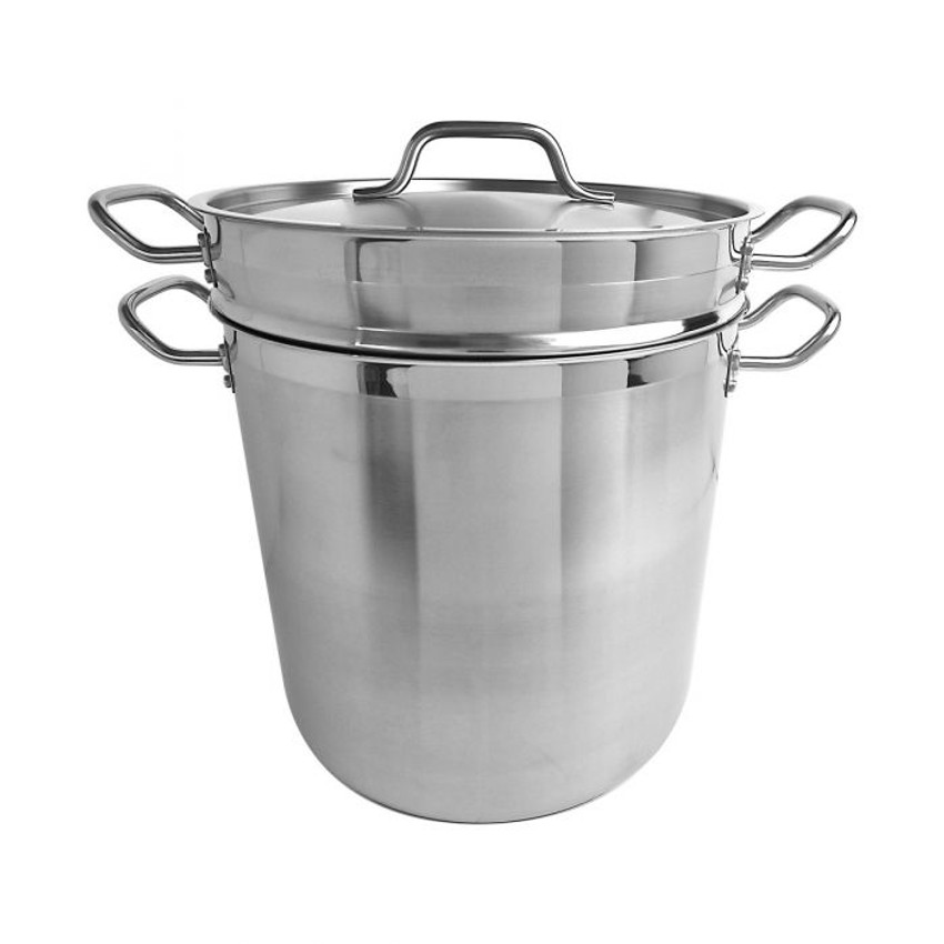 Stainless Steel Double Boiler with Cover