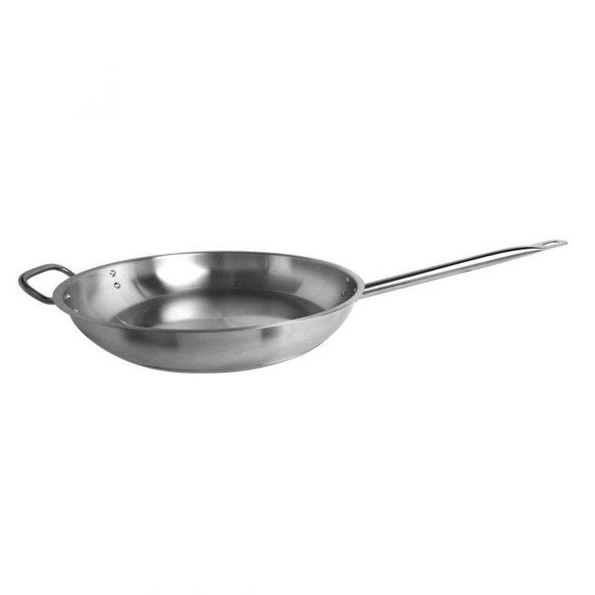 Thunder Group SLSFP4114, 14-Inch 18/0 Stainless Steel Non-Stick Fry Pan