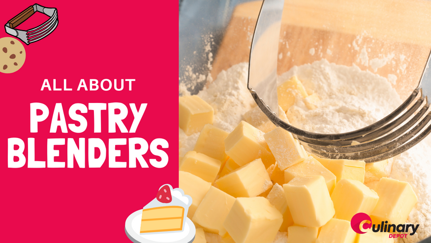 Pastry Blender: Professional Pastry Cutter | Heavy Duty Stainless Steel  Blades Cuts Butter Into Flour Quickly and Easily for Flaky Pie Crust and