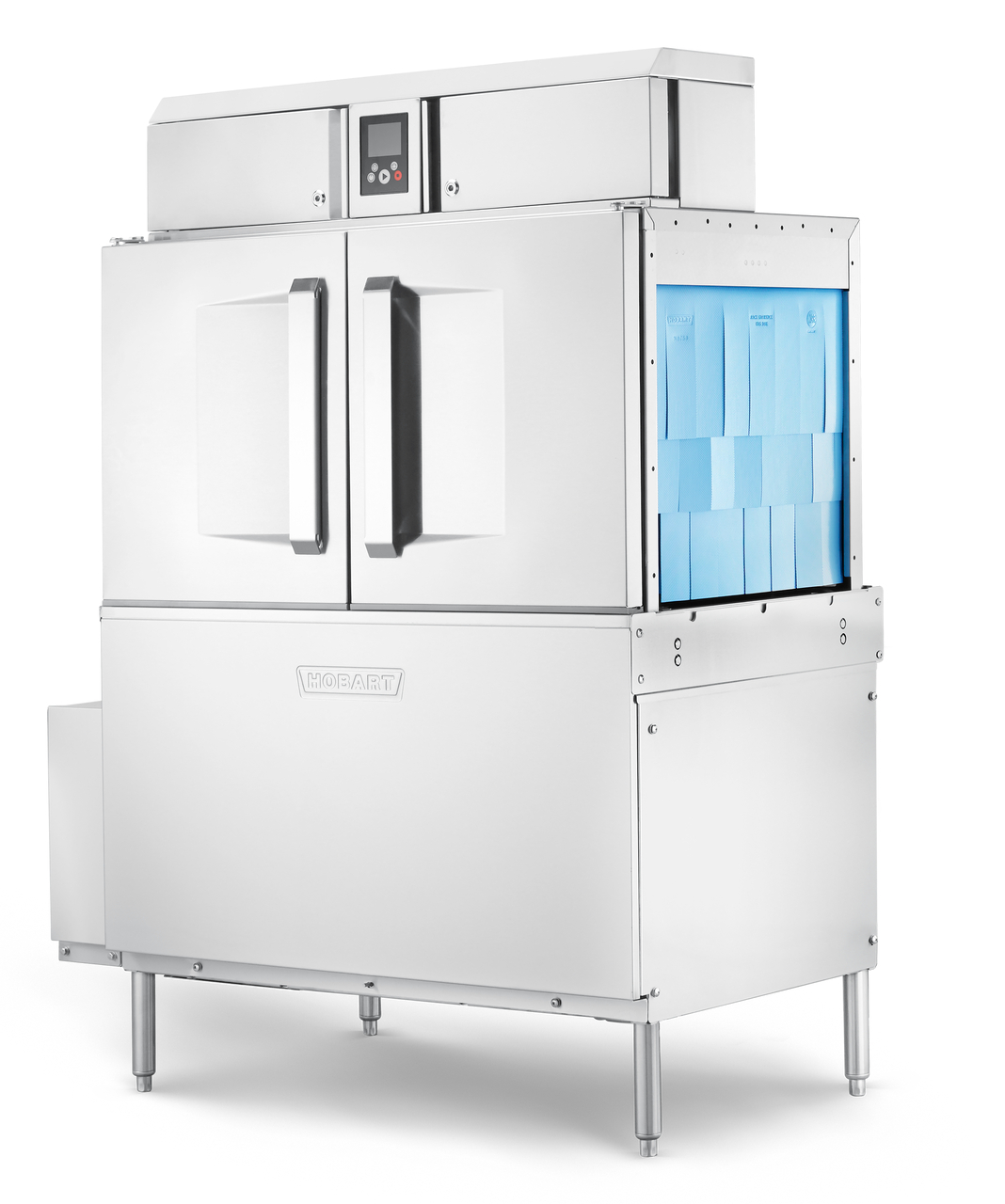 Hobart CL44-DWR+BUILDUP Low Temp Conveyor Dishwasher 208 Volts