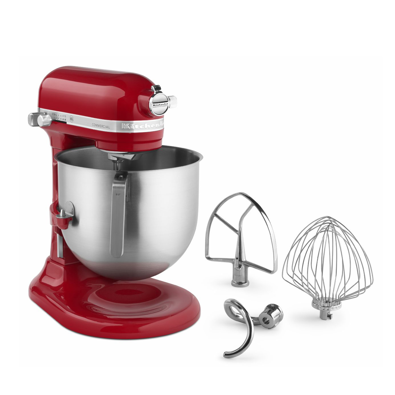KitchenAid KSM8990ER Empire Red NSF 8 Qt. Commercial Stand Mixer