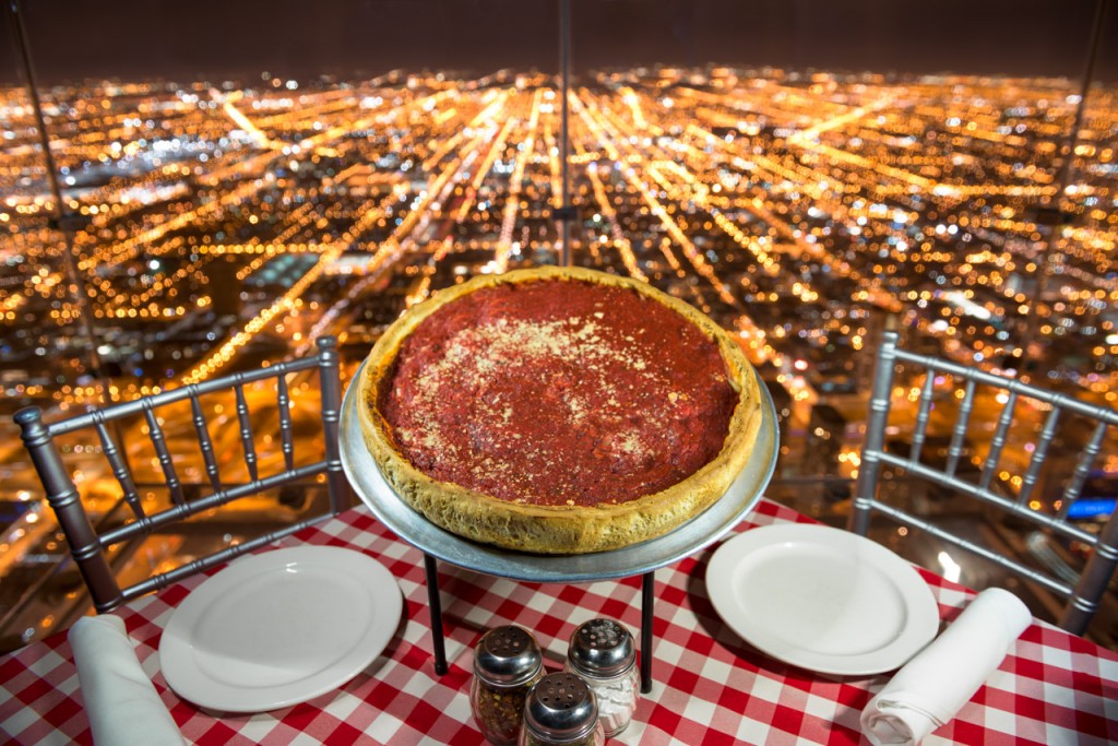 best food cities in the united states - chicago deep dish pizza sky deck