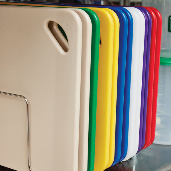 color coded cutting board