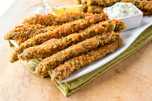 crispy Parmesan asparagus sticks