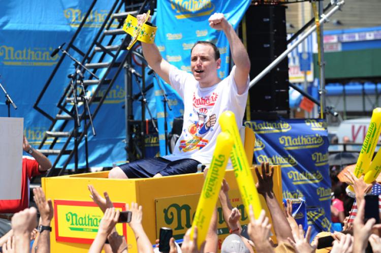 joey chestnut entrance