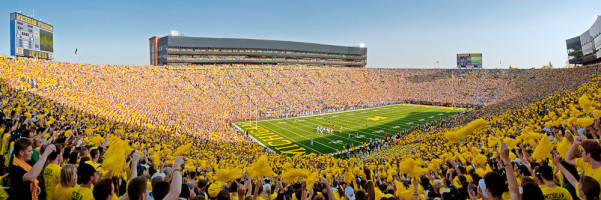 how to cater a football tailgate party - michigan stadium