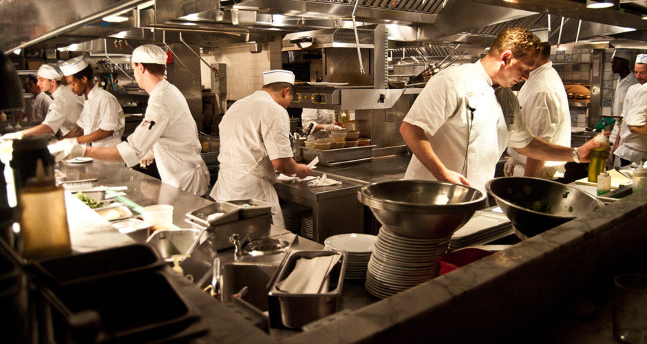 restaurant kitchen cooking