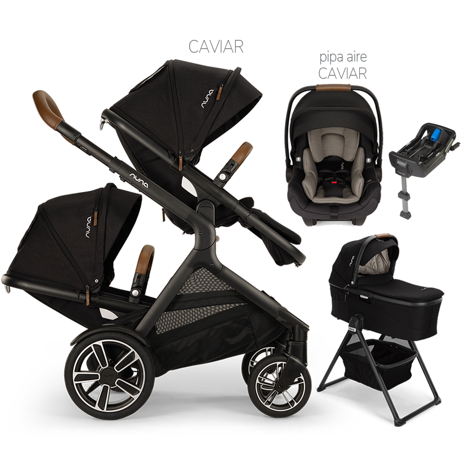 Nuna DEMI Next Double Stroller Travel System