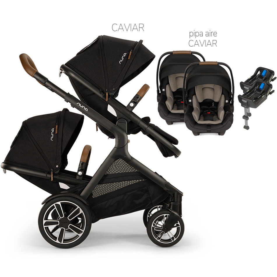 Nuna DEMI Next Twin Stroller Travel System