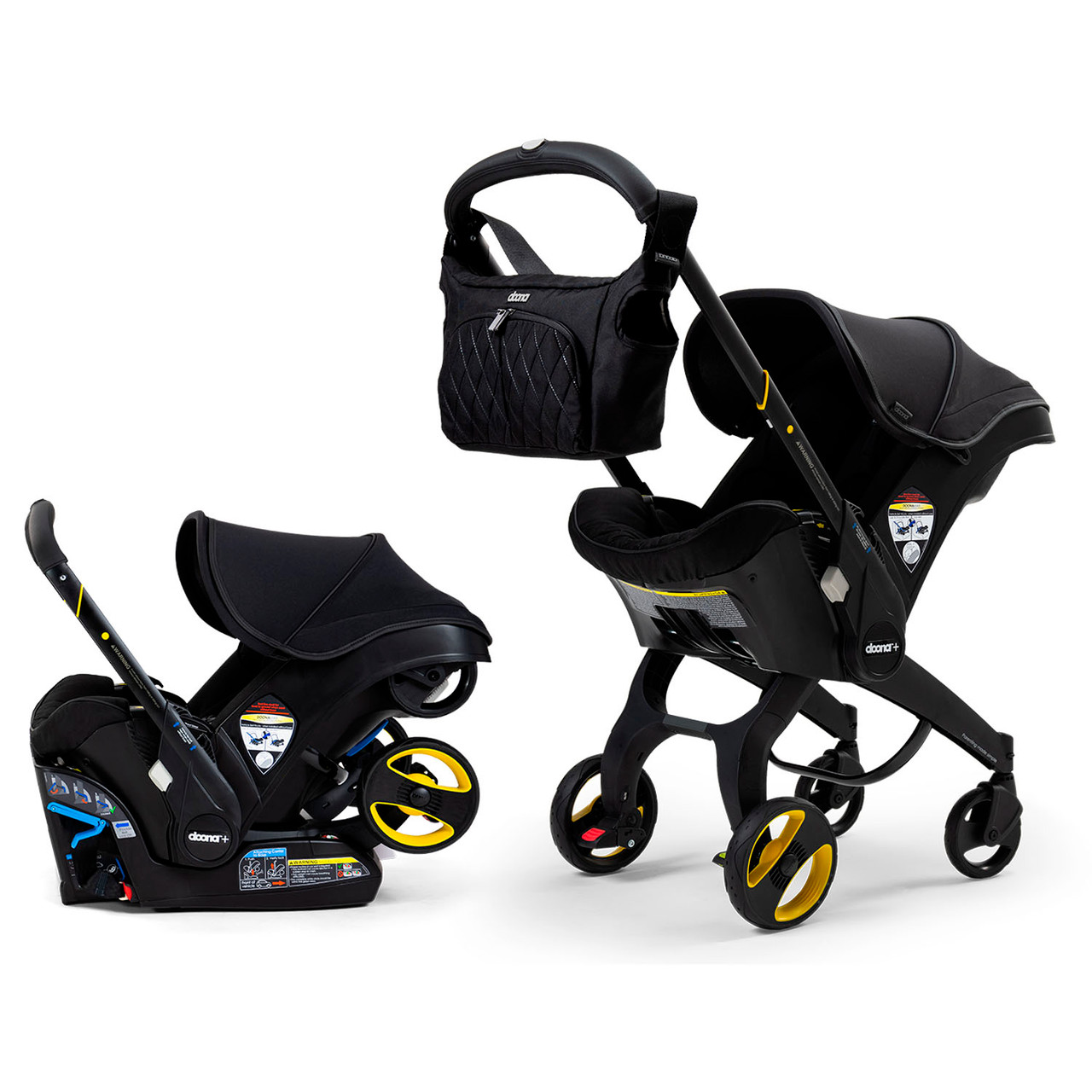 Doona Infant Car Seat/Stroller and Base (Midnight Edition)