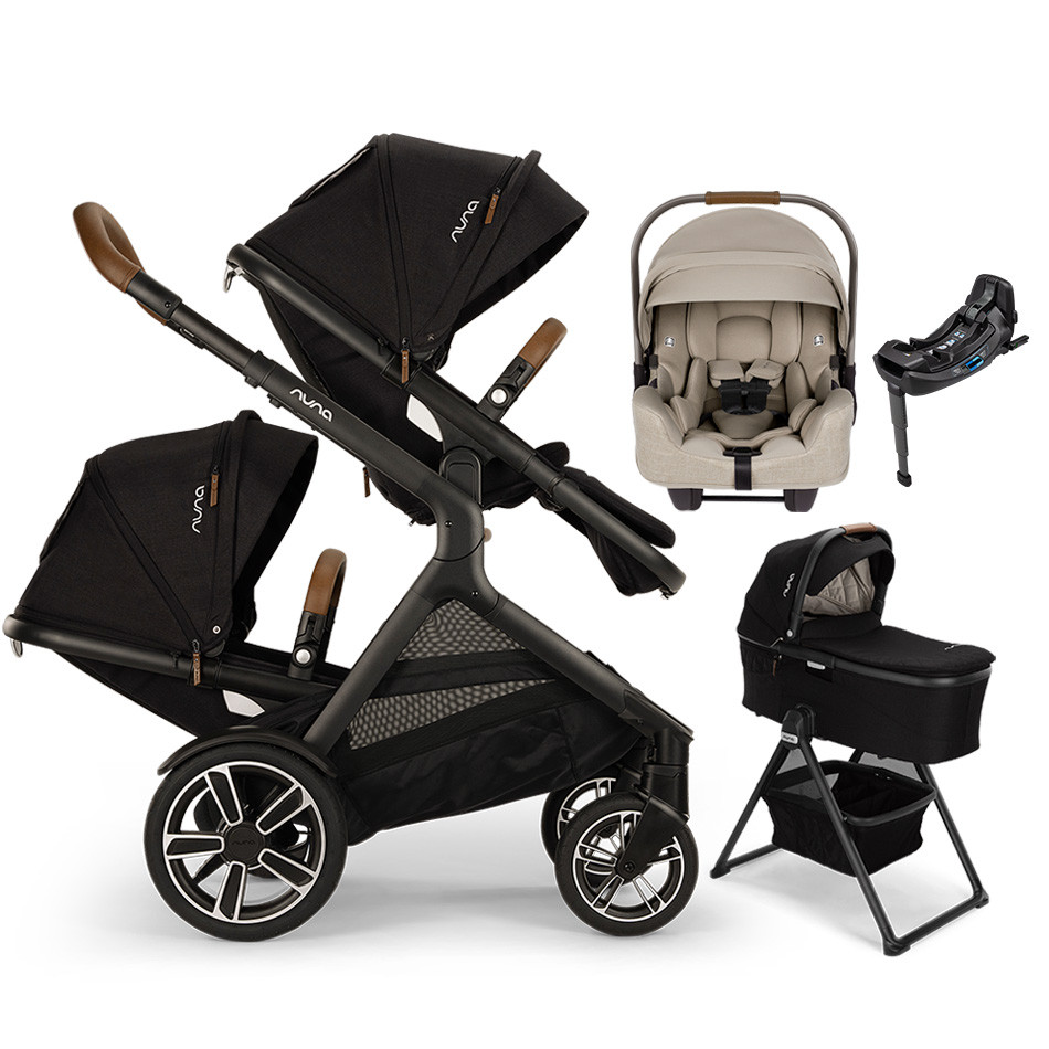Nuna DEMI Next Double Stroller Travel System