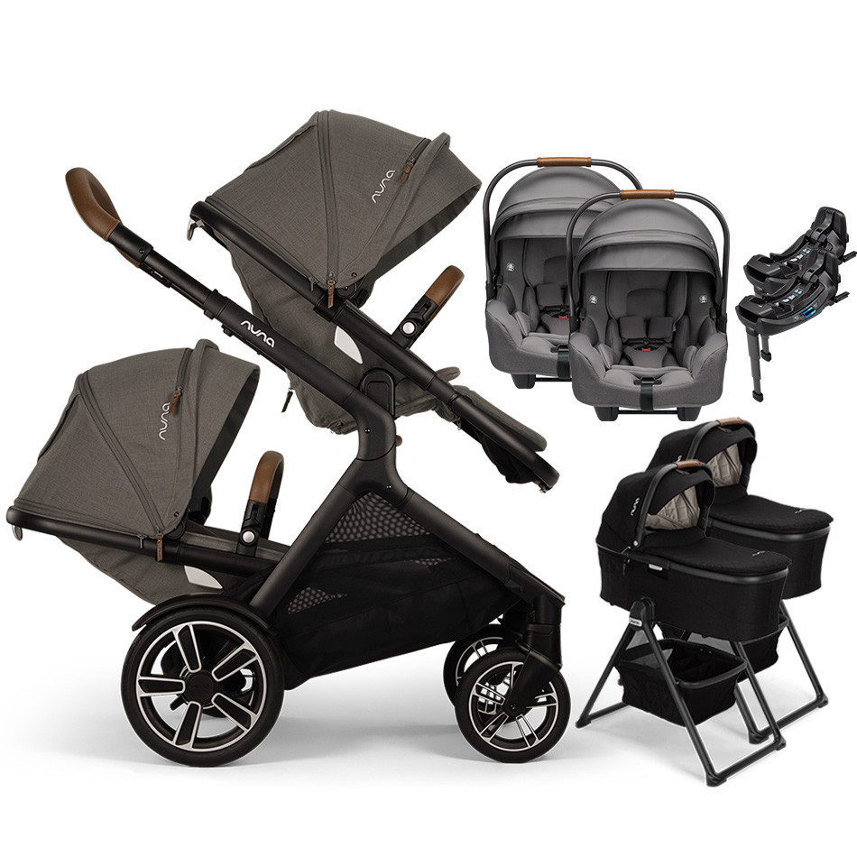 Nuna DEMI Next Twin Stroller Travel System