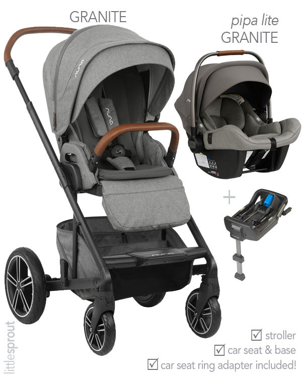 2020/2019 Nuna® MIXX™ Stroller + PIPA™ Car Seat Travel System (includes
