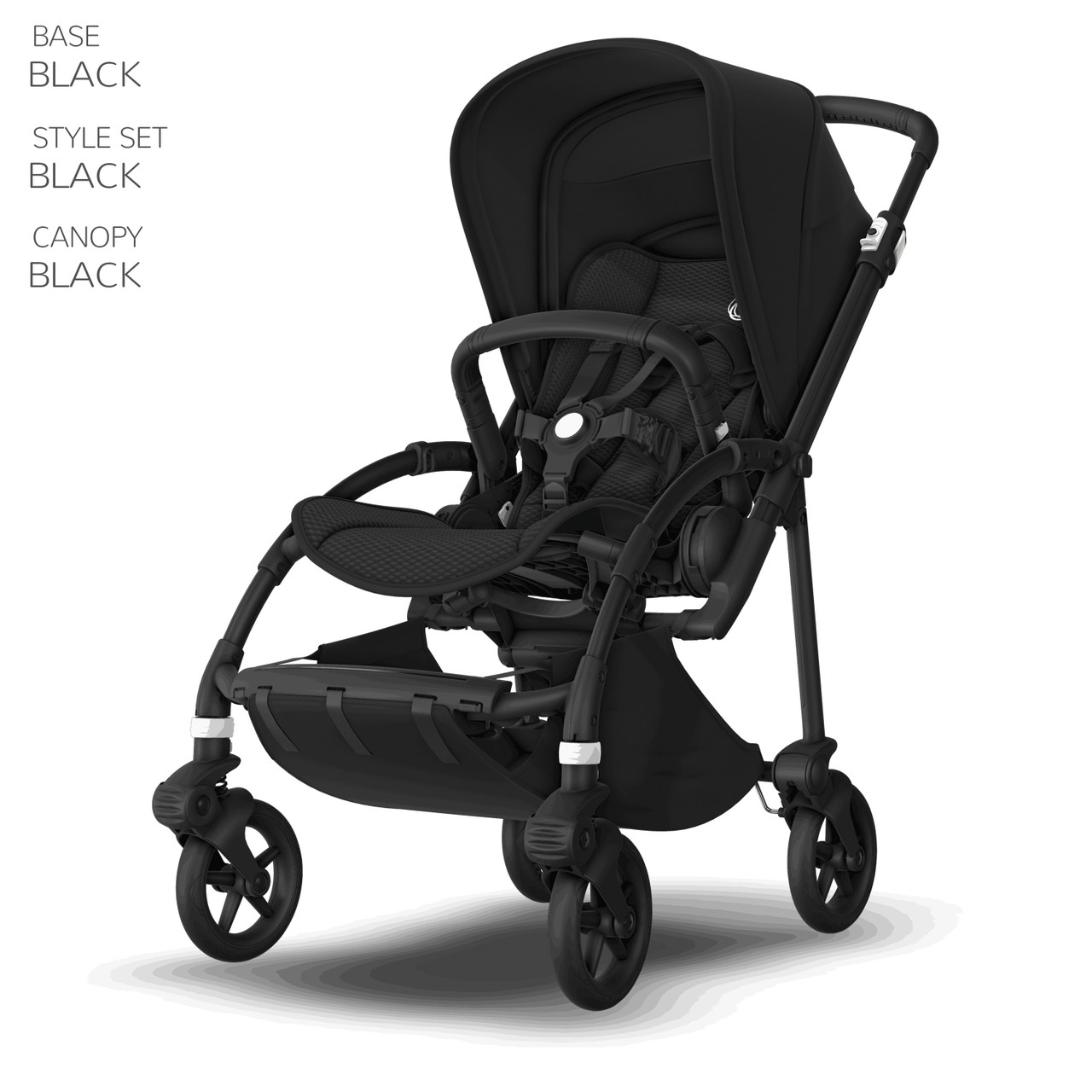 Bee 6 Complete Stroller - Black Chassis/ Black Seat/ Black Canopy