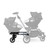 Orbit Baby Helix+ Double Stroller Attachment