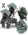 UPPAbaby Vista V2 Double Stroller for TWINS + 2 ARIA Car Seats
