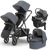 UPPAbaby Vista V3 Double Stroller + Bassinet + Aria / Mesa V3 / Mesa V2 Car Seat Travel System