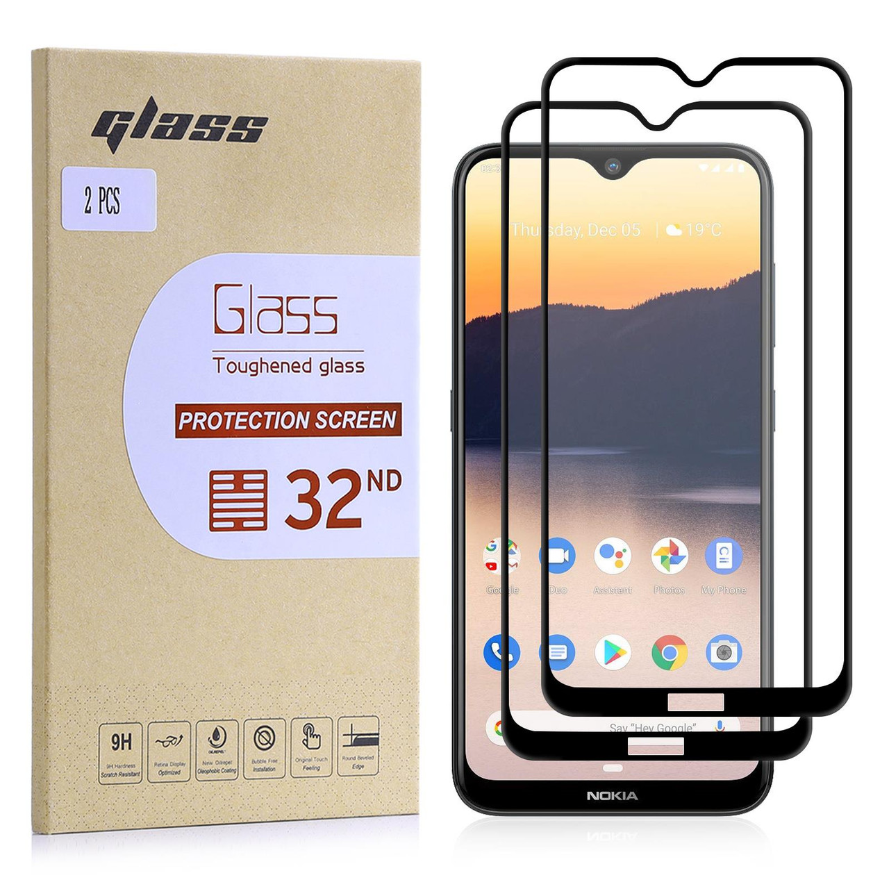 Proteggi Schermo In Vetro Temperato Per Nokia 3.1 - Trasparente E Antigraffio 9H